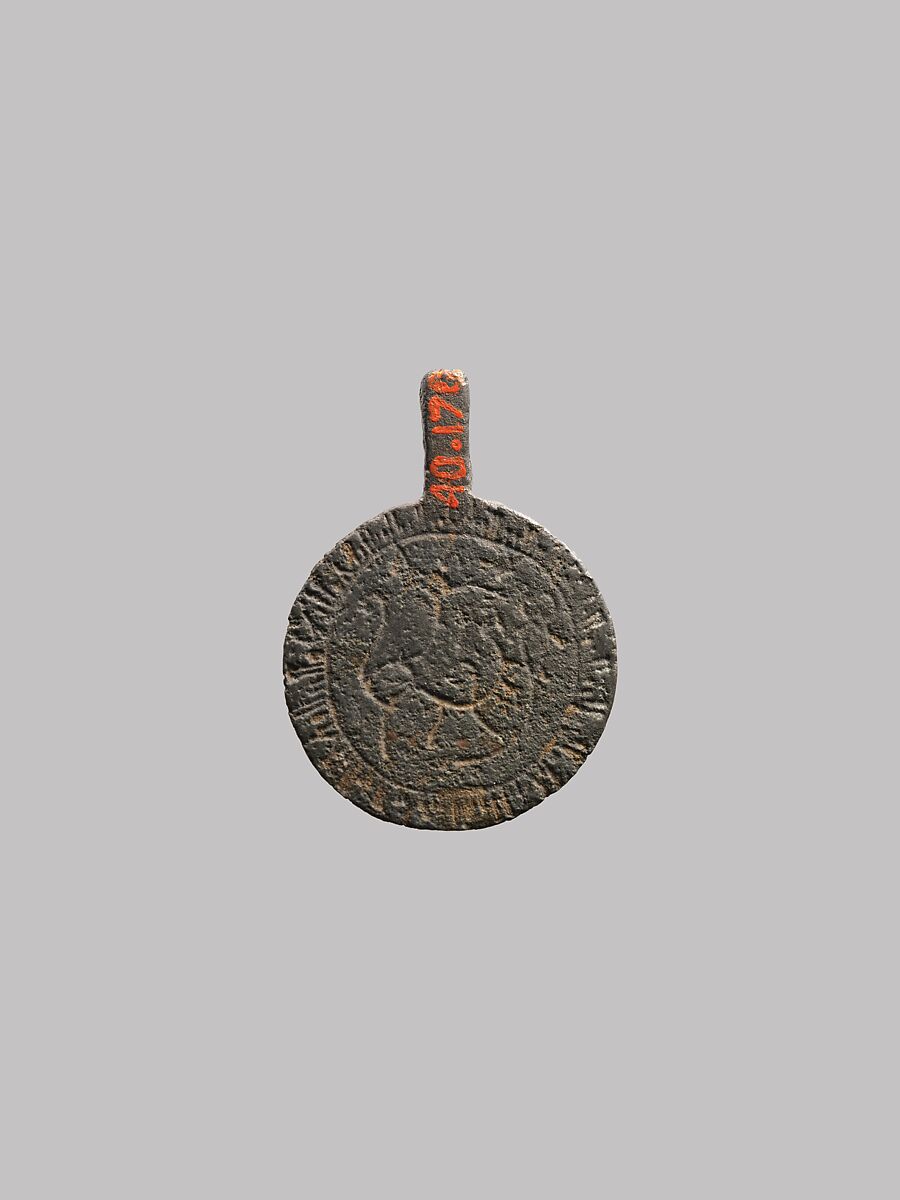 Pendant with Lion and Scorpion, Silver; incised