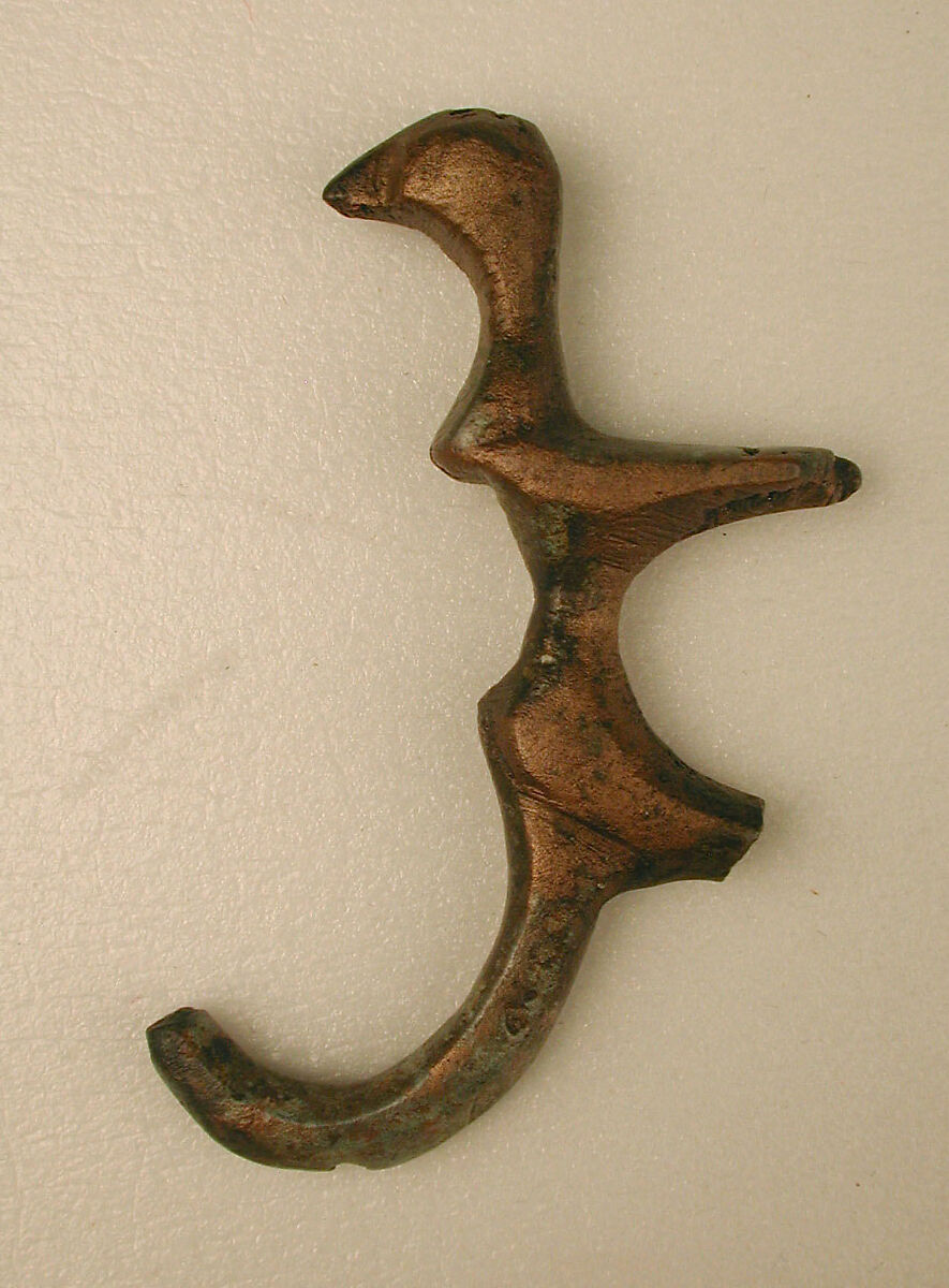 Hook, Bronze; cast 