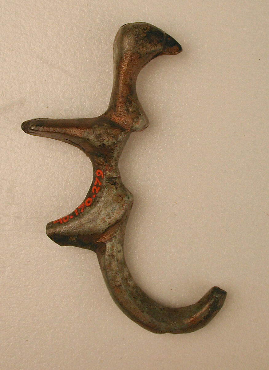 Hook, Bronze; cast