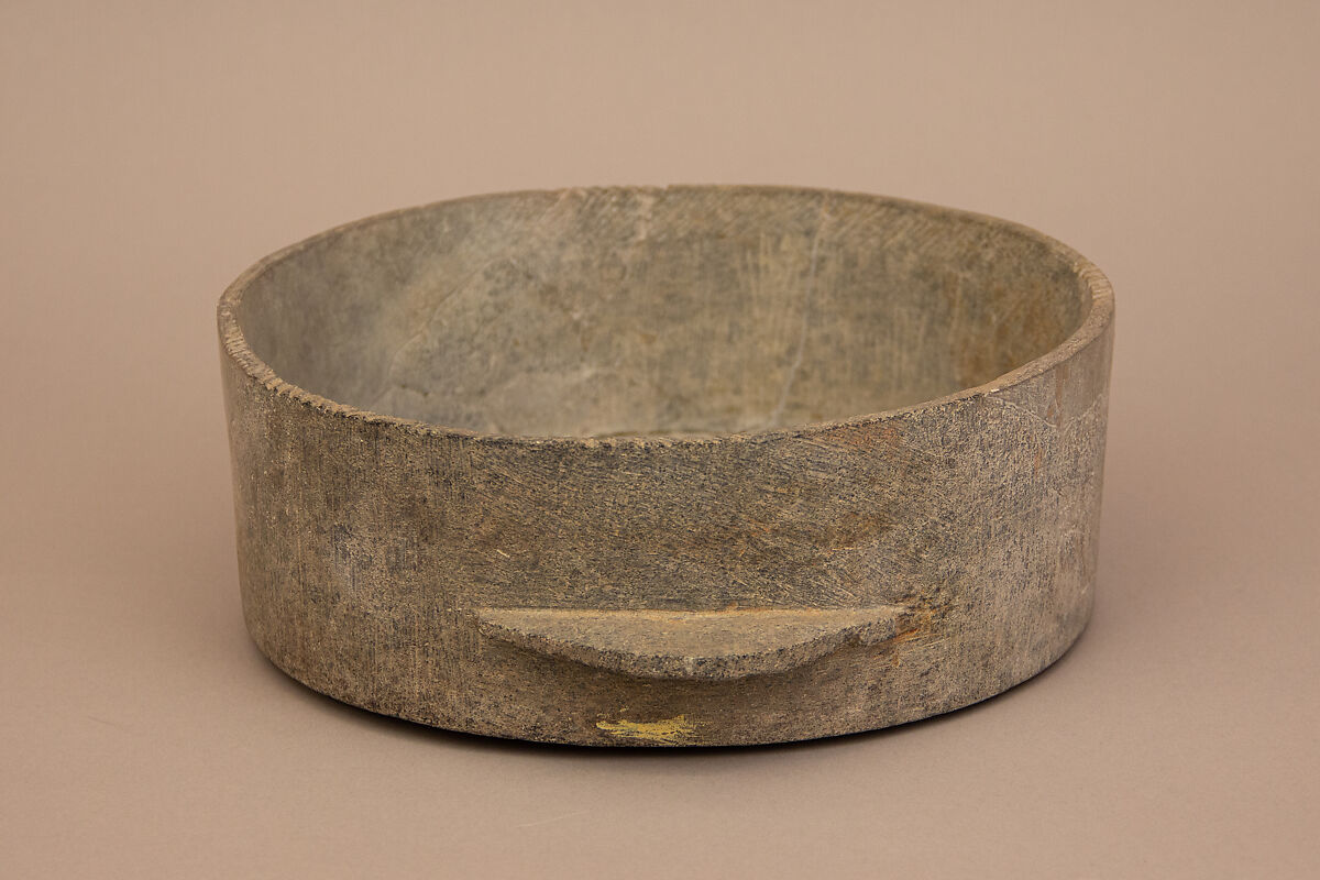 Vessel, Stone; carved and incised