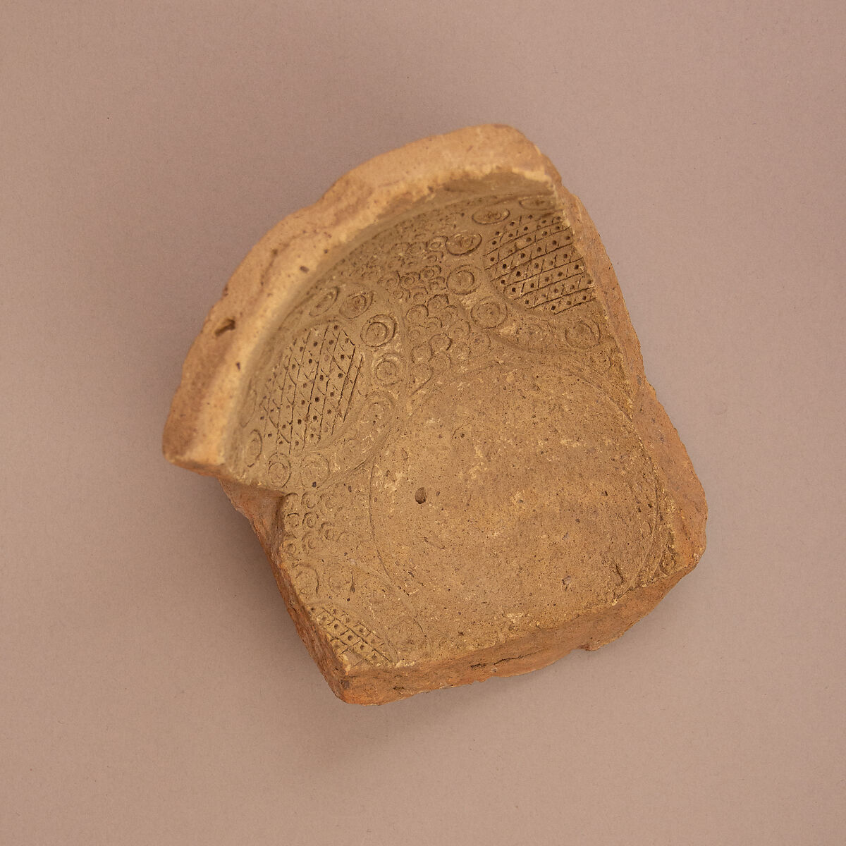 Mold, Earthenware; incised