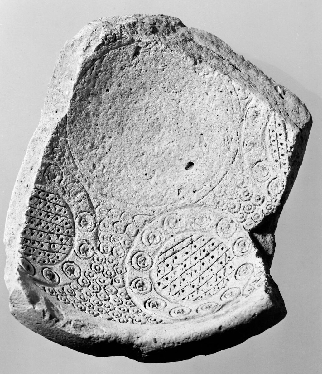 Mold, Earthenware; incised