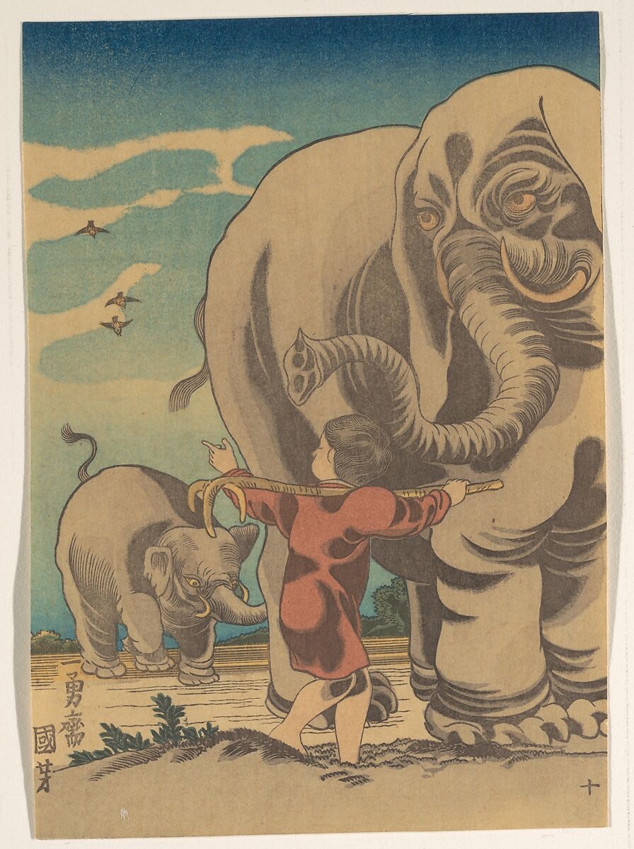 Paragons of Filial Piety (from a set of twenty-four), Utagawa Kuniyoshi (Japanese, 1797–1861), Woodblock print; ink and color on paper, Japan