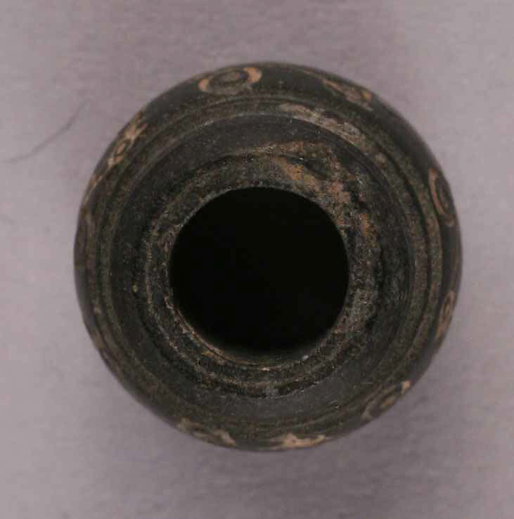 Button or Bead or Spindle Whorl, Stone; incised 