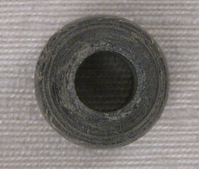 Button or Bead or Spindle Whorl, Stone; incised