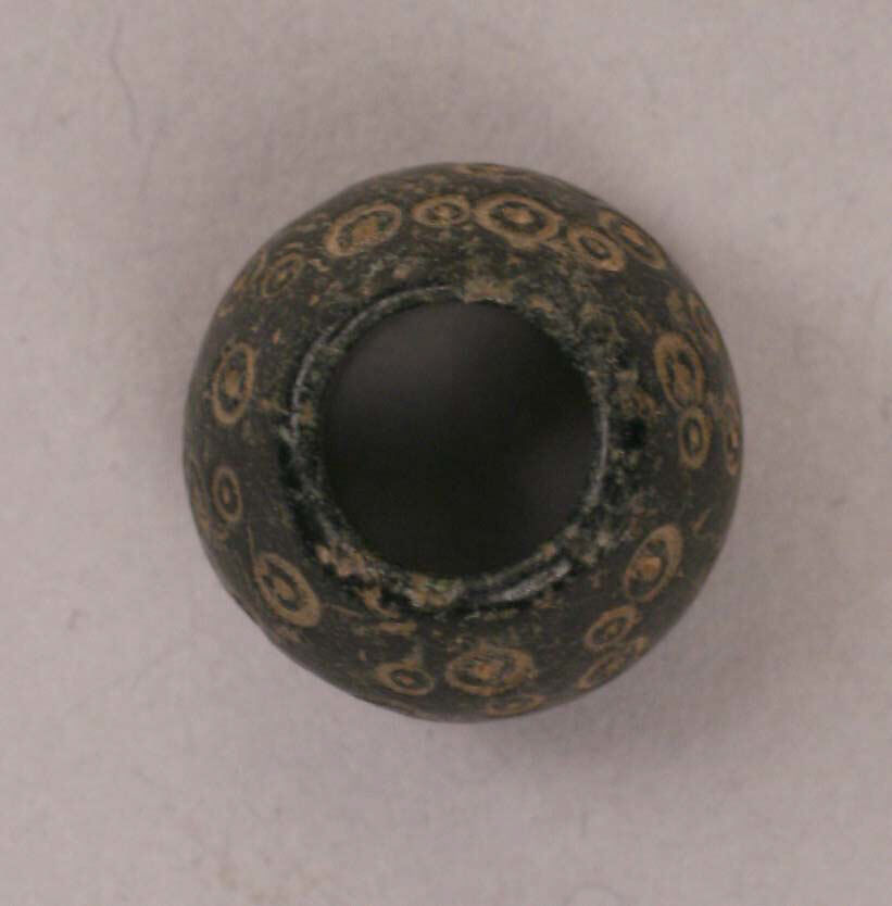 Button or Bead or Spindle Whorl, Stone; incised 
