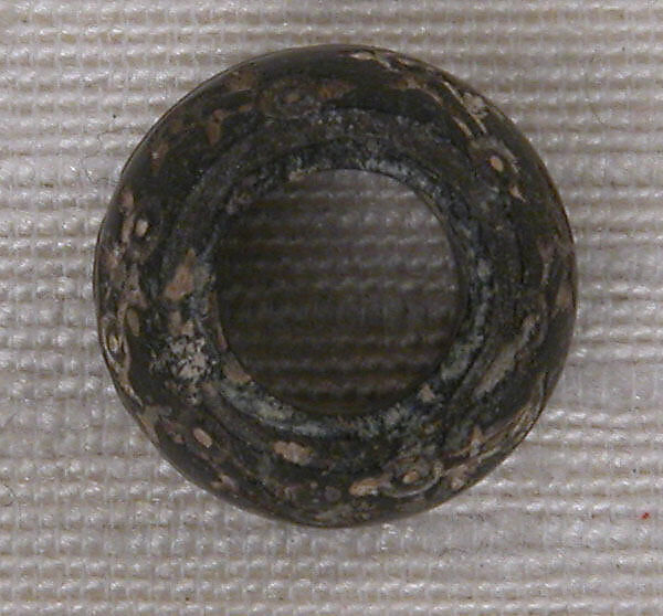 Button or Bead or Spindle Whorl, Stone; incised