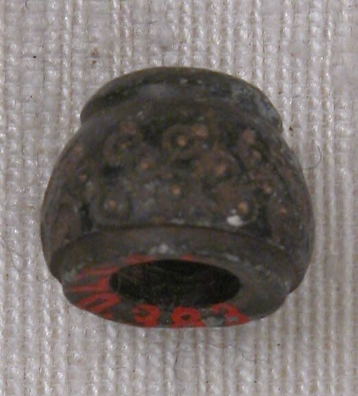 Button or Bead or Spindle Whorl, Stone; incised