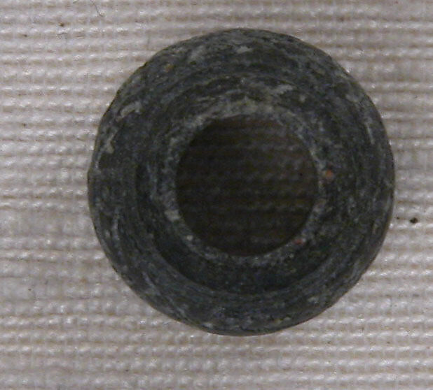 Button or Bead or Spindle Whorl, Stone; incised