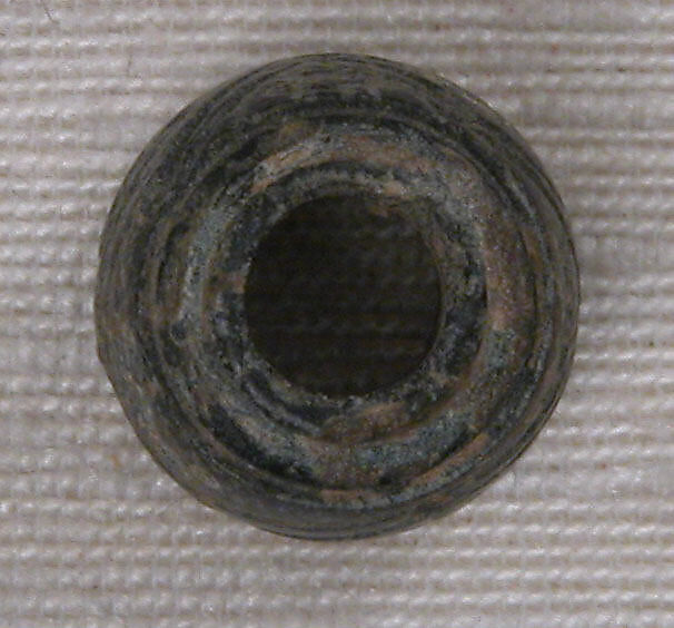 Button or Bead or Spindle Whorl, Stone; incised