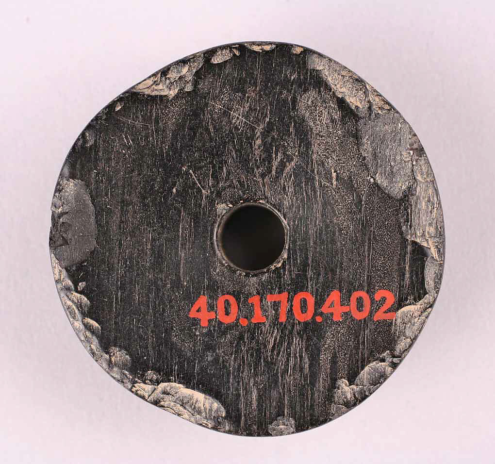 Button or Bead, Jet; incised