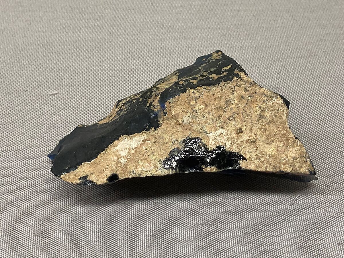 Fragment of Ingot, Glass, blue