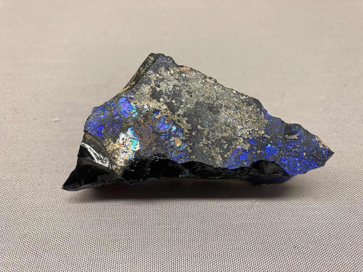 Fragment of Ingot, Glass, blue 