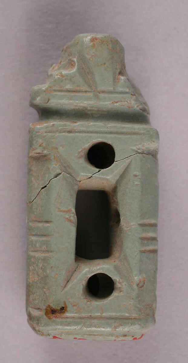Pendant, Stone; carved, incised, and pierced