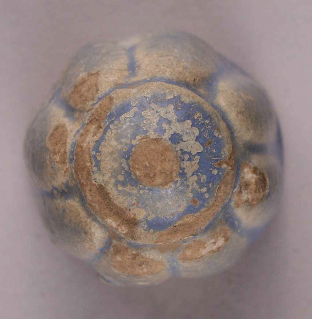 Chess Piece, Pawn, Earthenware; molded, pale blue glaze