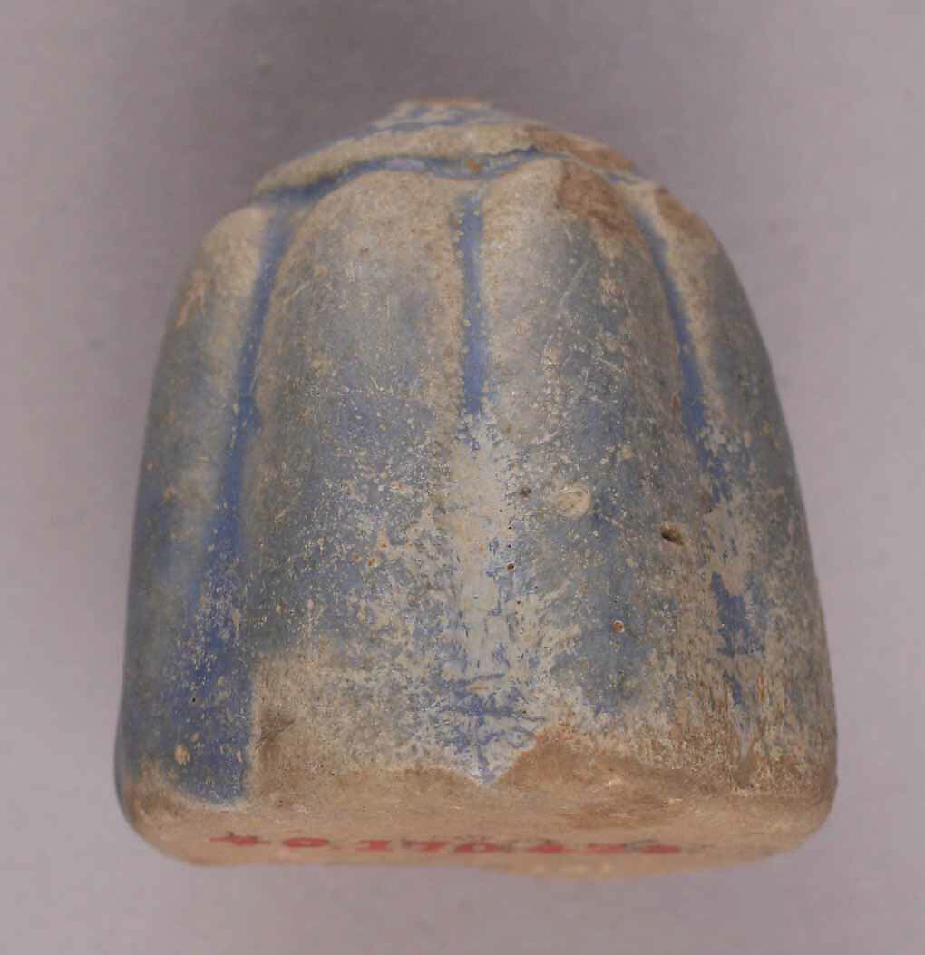 Chess Piece, Pawn, Earthenware; molded, pale blue glaze 