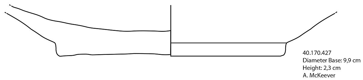 Ceramic Fragment, Earthenware; white slip, incised and splashed with polychrome glazes under transparent glaze (sgraffito ware)