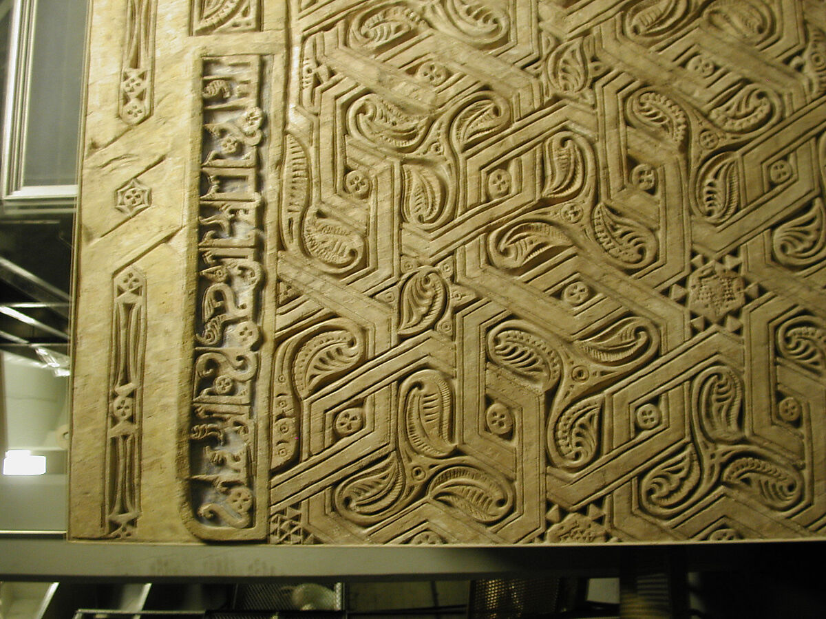 Dado Panel, Stucco; carved, with some cast plaster elements