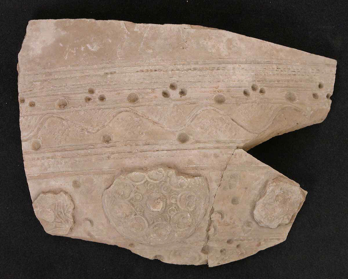 Fragment of Jar, Earthenware; incised and unglazed 