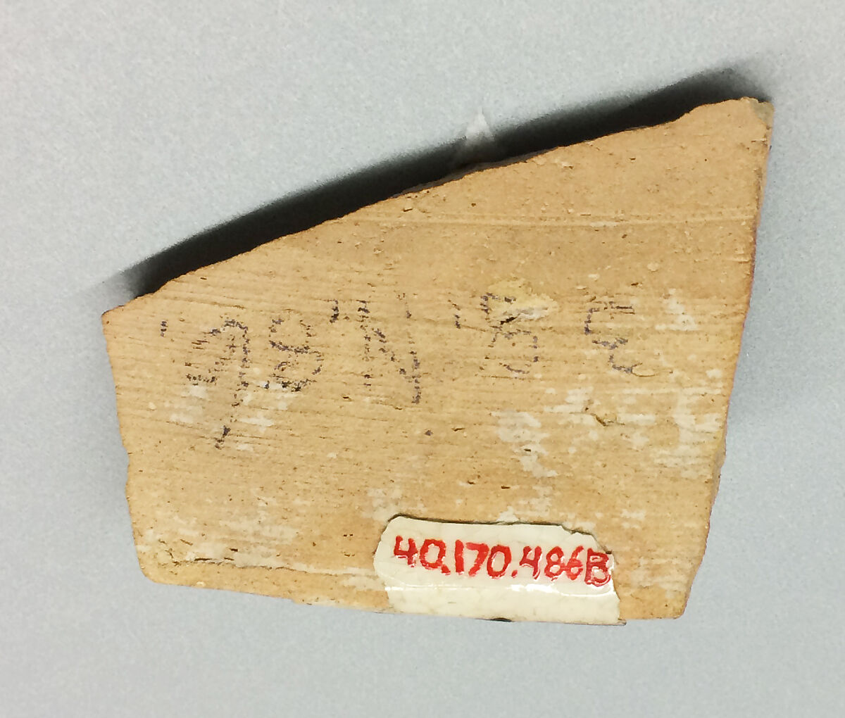 Fragments, Earthenware; fine white slip, decoration in red and black and sgraffito under glaze