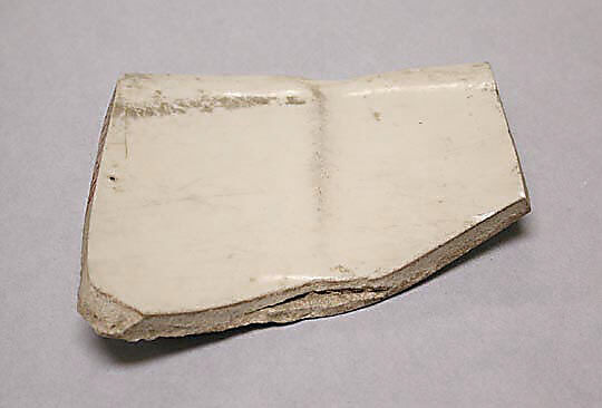 Fragment of Bowl, Earthenware; glazed