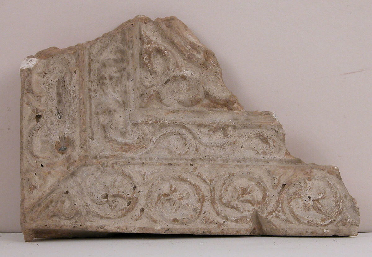 Ceramic Fragment, Earthenware; molded 