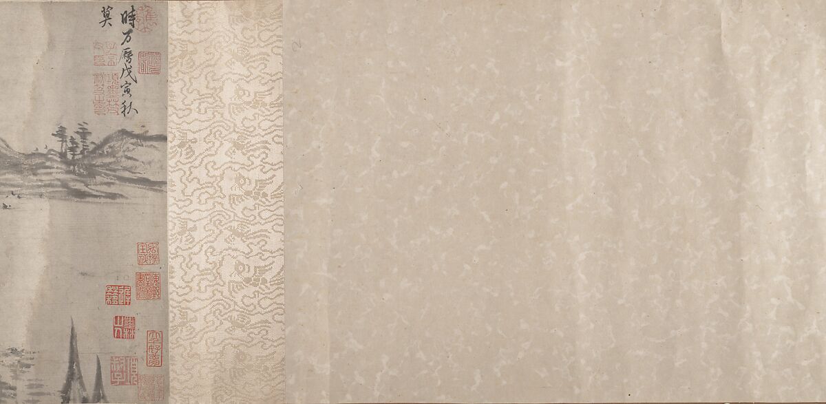 River Landscape, Xiang Yuanbian (Chinese, 1525–1590), Handscroll; ink on paper, China