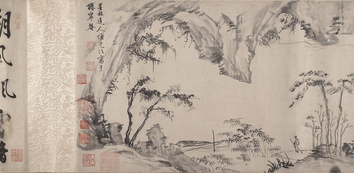River Landscape, Xiang Yuanbian (Chinese, 1525–1590), Handscroll; ink on paper, China