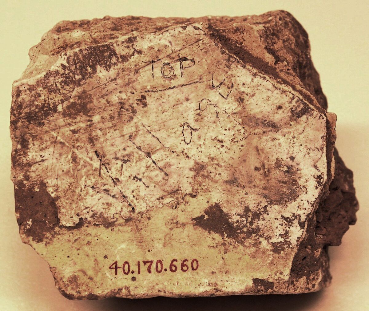 Fragment of a Window, Plaster; molded