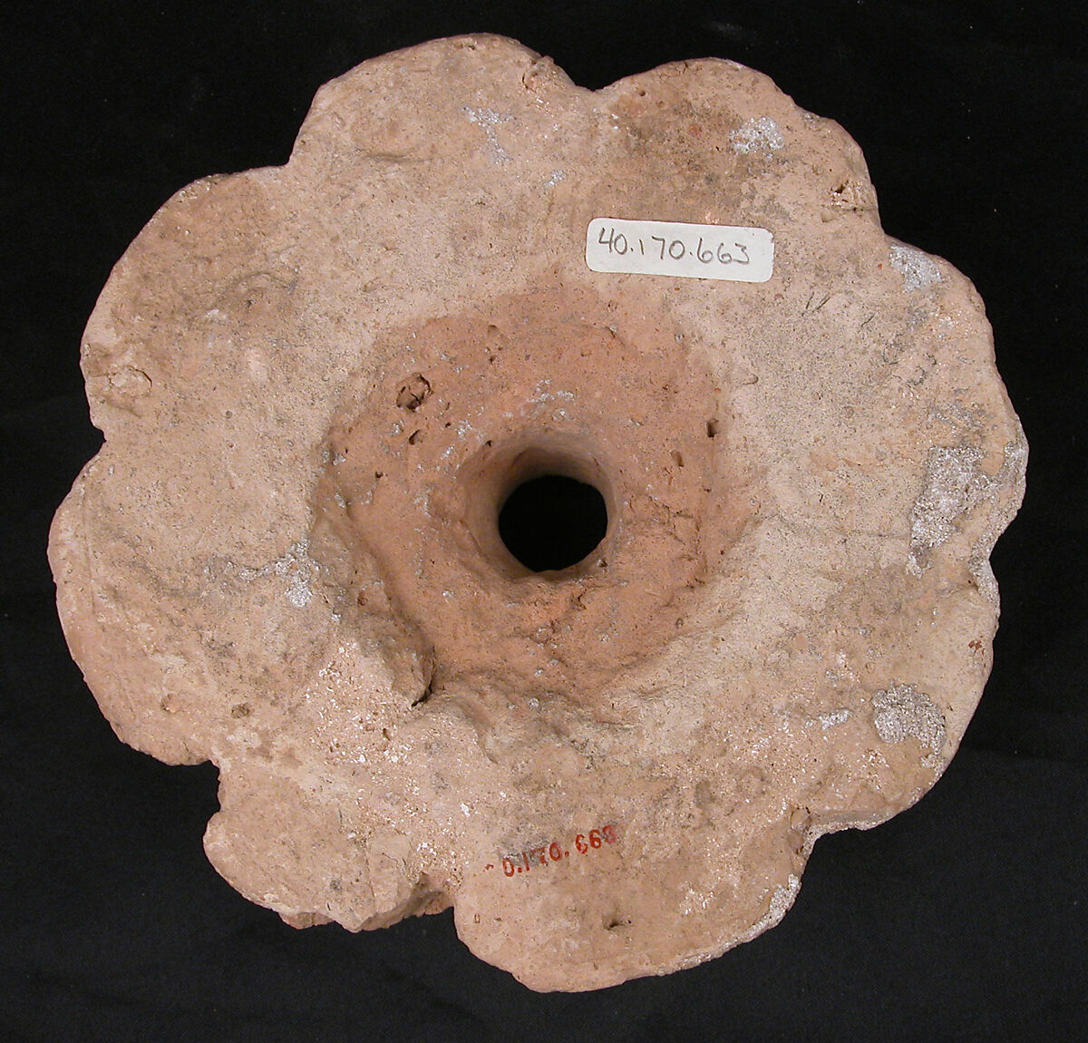 Boss, Earthenware; molded