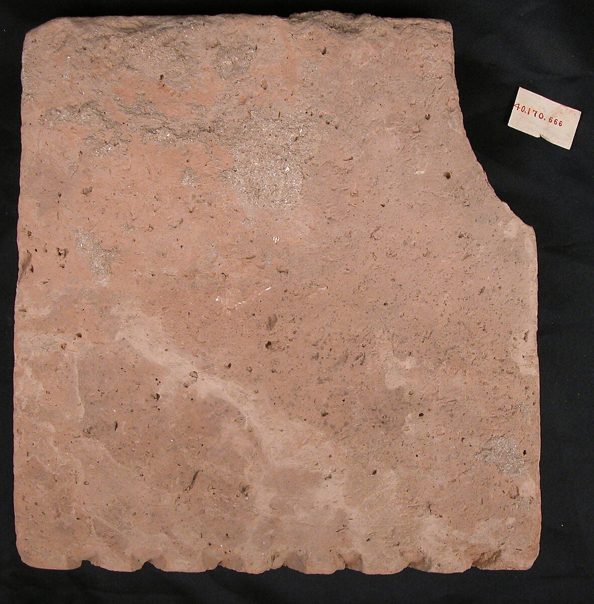 Architectural Ornament, Earthenware; carved and painted