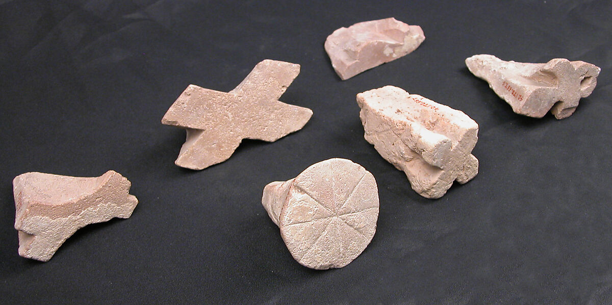 Architectural Ornament, Earthenware; carved and painted