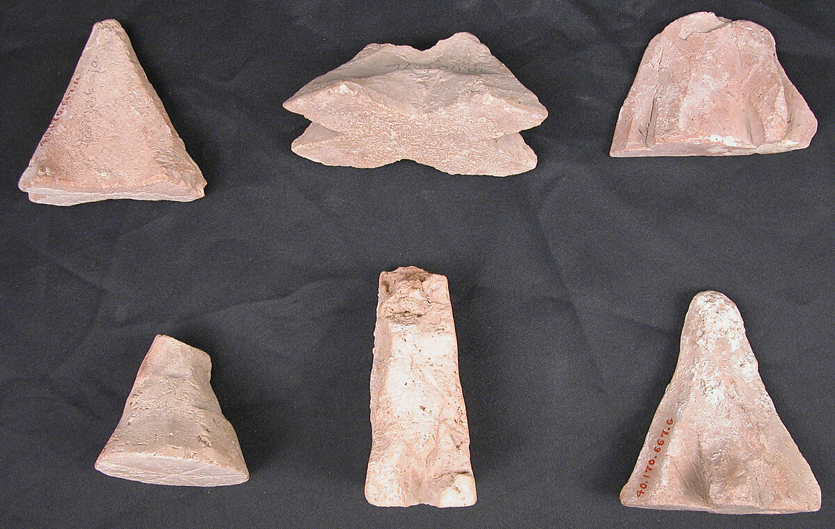 Architectural Ornament, Earthenware; carved and painted