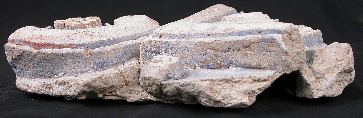 Fragment of a Frieze, Plaster; carved and painted