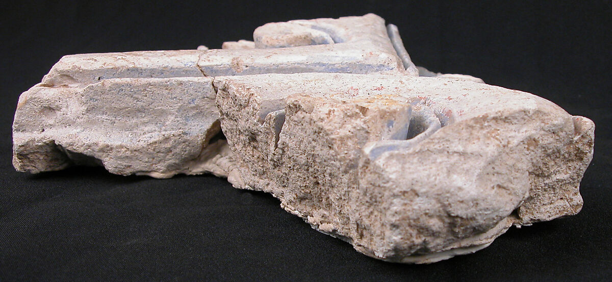 Fragment of a Frieze, Plaster; carved and painted
