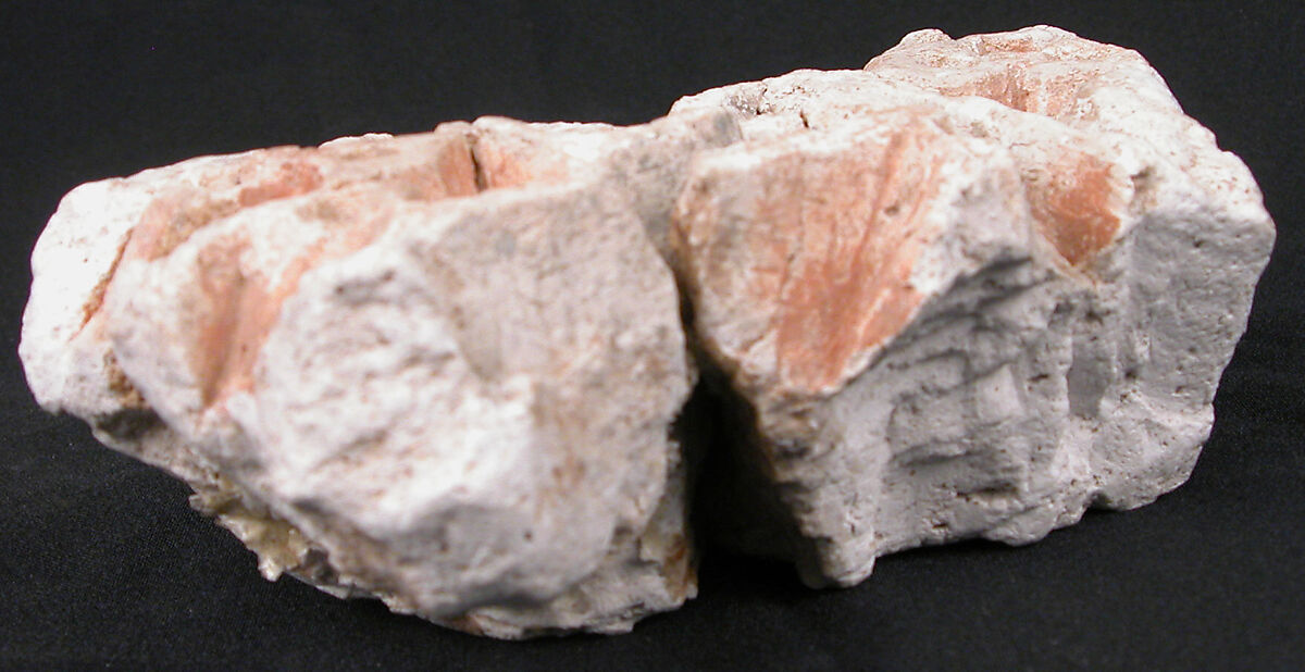 Fragment of a Wall Decoration, Plaster; carved and painted