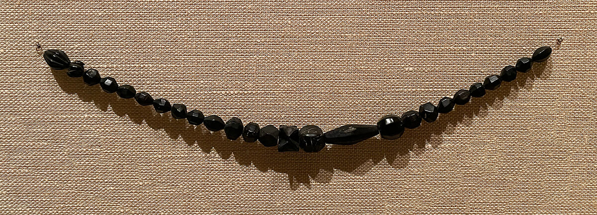 String of Beads, Stone, probably jet 