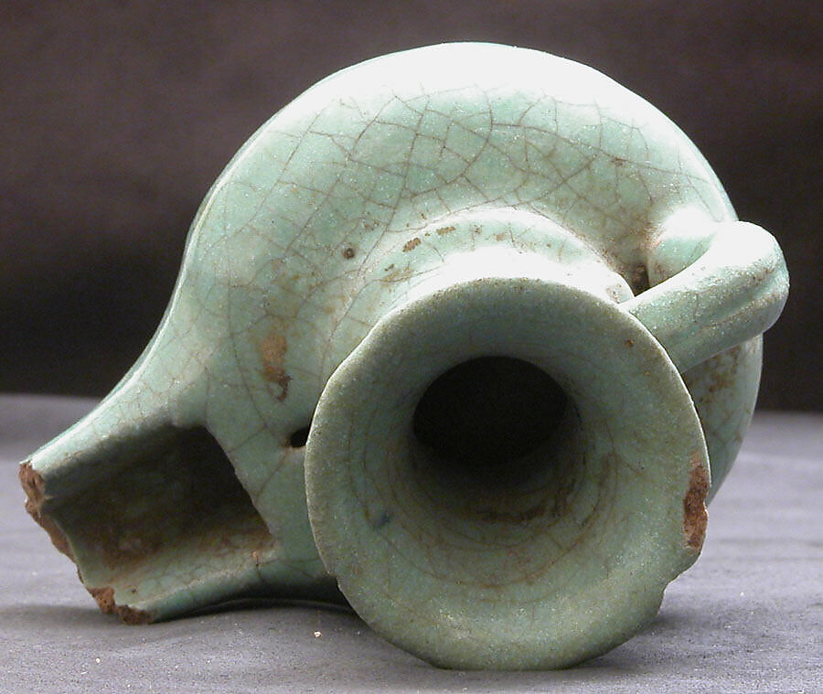 Lamp, Earthenware; glazed