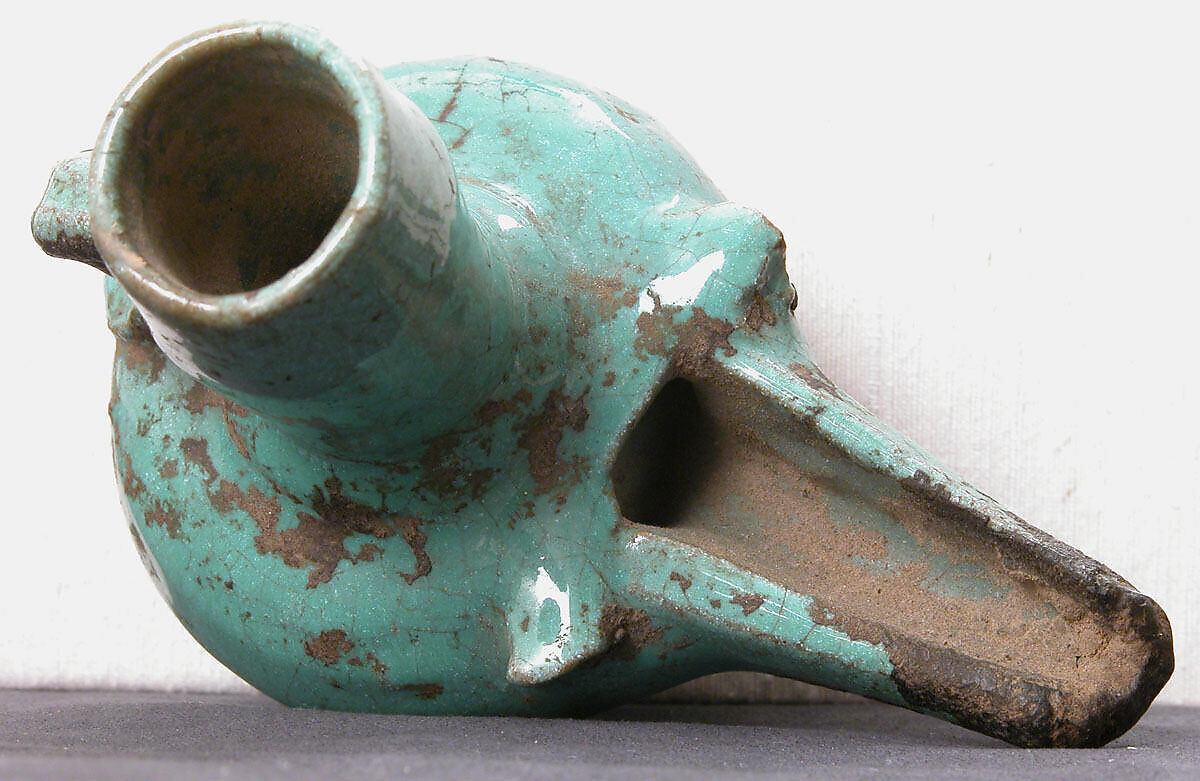 Lamp, Earthenware; glazed