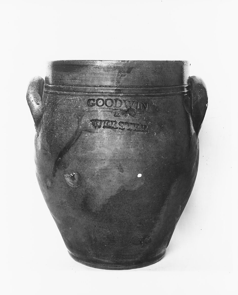 Jar, Goodwin &amp; Webster (1831–1840), Stoneware, American