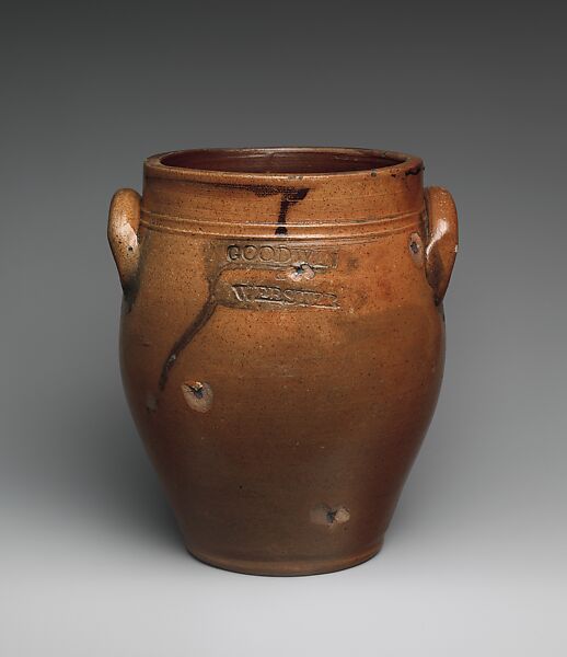 Jar, Horace Goodwin, Stoneware, American 