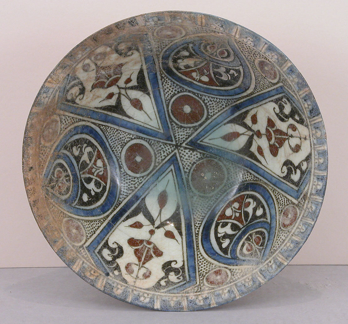 Bowl, Stonepaste; polychrome painted under transparent glaze