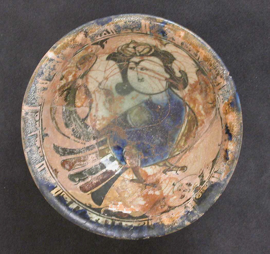 Bowl, Stonepaste; underglaze painted 