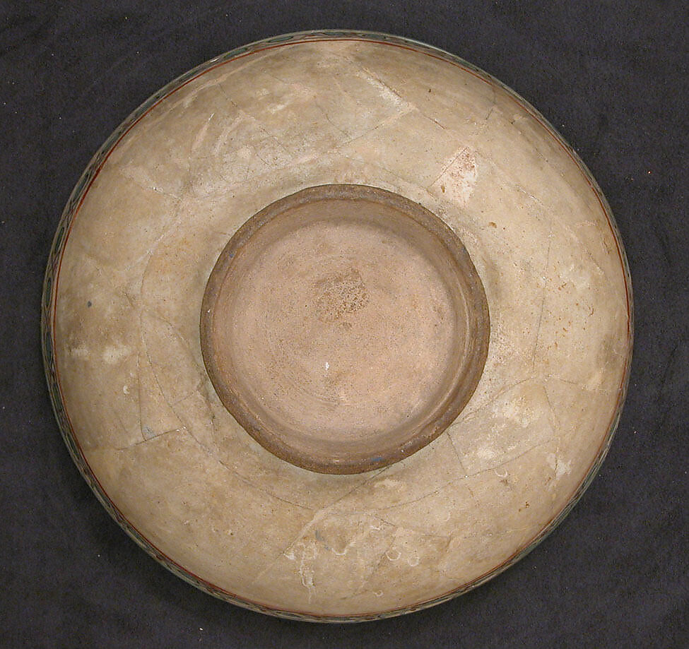 Bowl, Stonepaste; overglaze painted, so-called "mina'i" ware