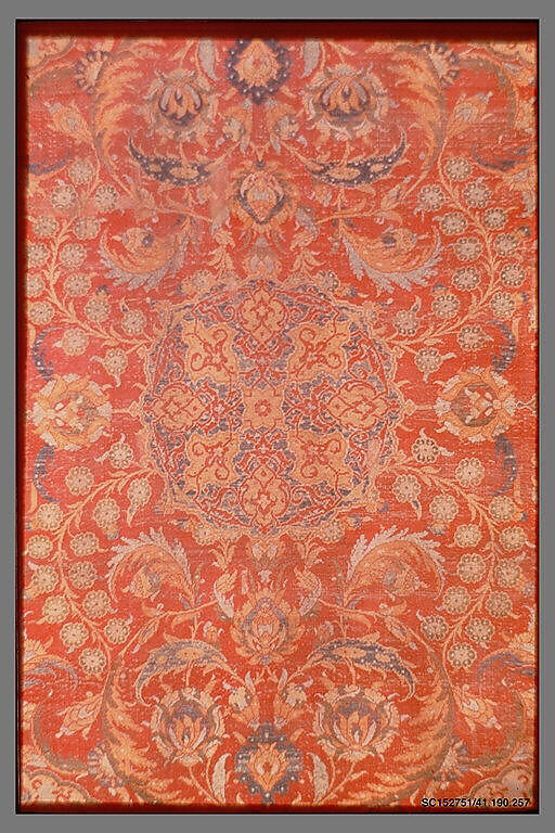 Ottoman Court Carpet, Wool (warp, weft and pile); asymmetrically knotted pile