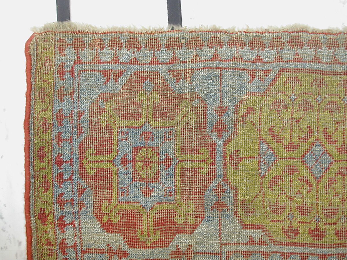 Carpet, Wool (warp, weft and pile); asymmetrically knotted pile