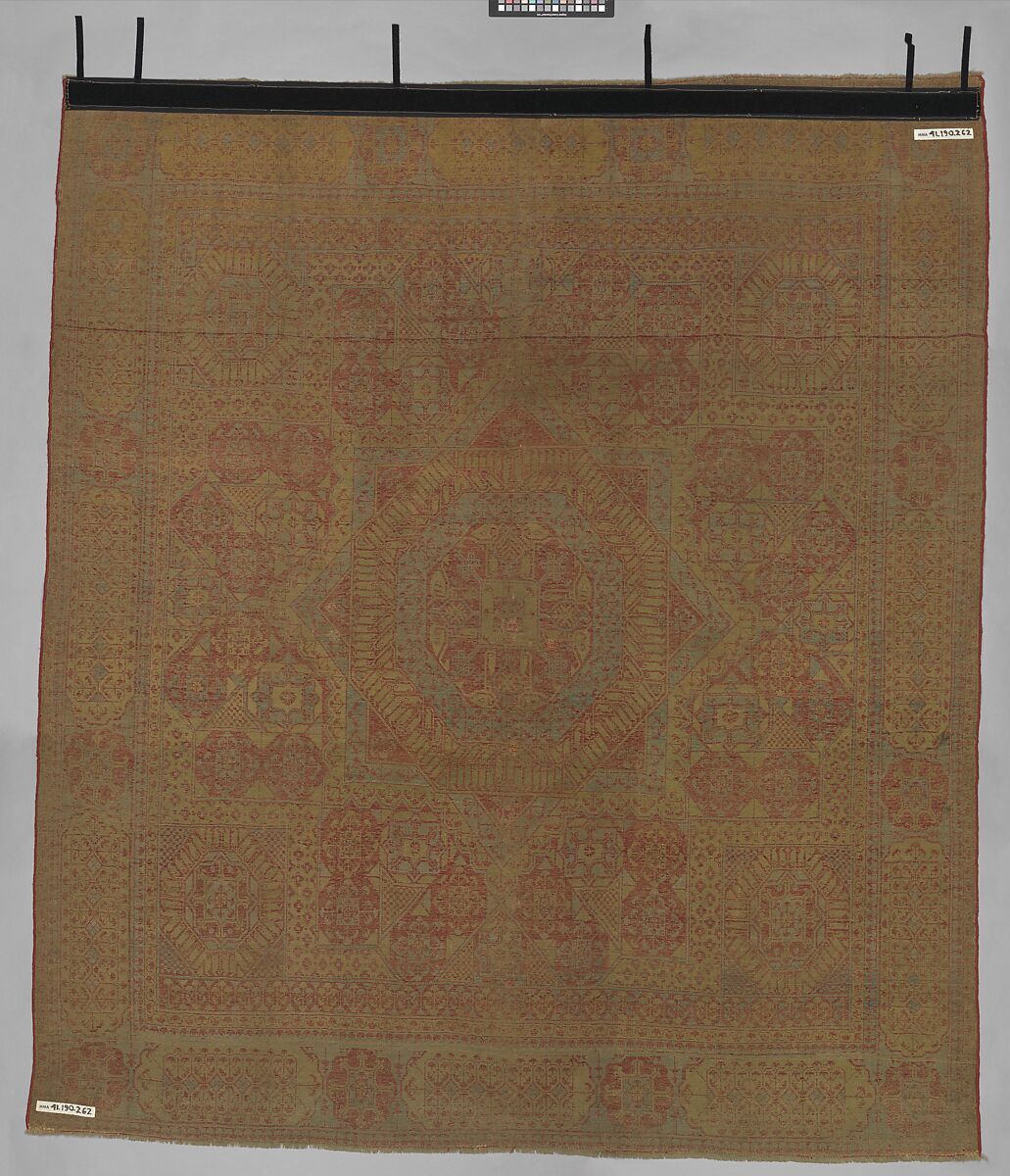 Carpet, Wool (warp, weft and pile); asymmetrically knotted pile