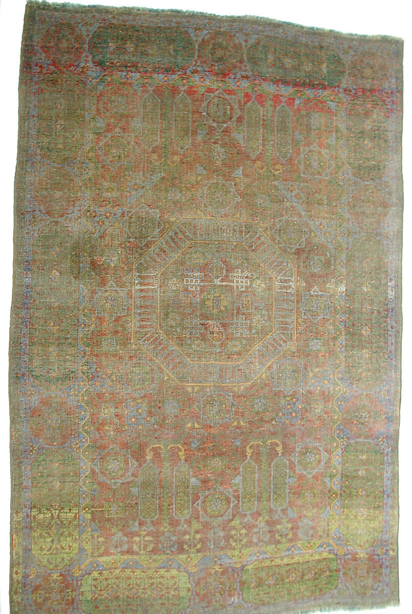 Carpet, Wool (warp, weft and pile); asymmetrically knotted pile