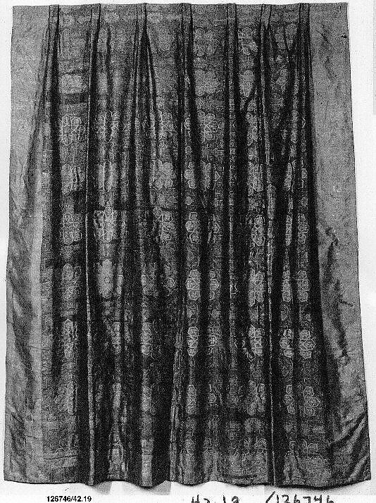 Hanging, Silk, gold, and silver; brocaded