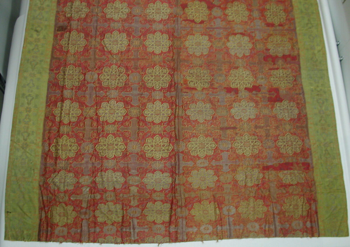 Hanging, Silk, gold, and silver; brocaded